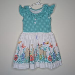Eleanor Rose Easter Bunny Rabbit Dress 4/5